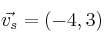 \vec{v_s}=(-4,3)
