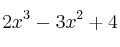 2x^3-3x^2+4