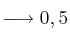 \longrightarrow 0,5