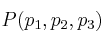 P(p_1,p_2,p_3)