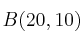 B(20, 10)