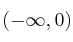 (-\infty, 0)