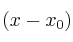 (x-x_0)