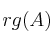 rg(A)