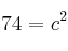 74=c^2