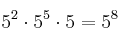5^2 \cdot 5^5 \cdot 5 = 5^8