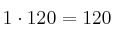 1 \cdot 120 = 120