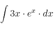 \int 3x \cdot e^x \cdot dx