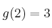 g(2)=3