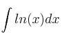 \int ln(x) dx