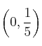 \left(0, \frac{1}{5}\right) \left(0, \frac{1}{5}\right)