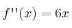 f\textsc{\char13}\textsc{\char13}(x)=6x