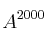 A^{2000}