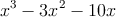 x^3-3x^2-10x