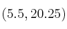 (5.5 , 20.25)
