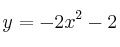 y = -2x^2-2 y = -2x^2-2