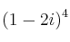 (1-2i)^4