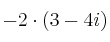 -2 \cdot (3-4i)