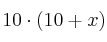 10 \cdot (10+x)