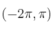 (-2\pi, \pi)