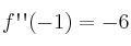 f\textsc{\char13}\textsc{\char13}(-1)=-6