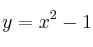 y=x^2-1