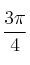 \frac{3 \pi}{4}