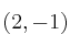 (2,-1)