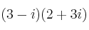 (3-i)(2+3i)