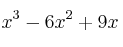 x^3-6x^2+9x