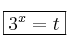 \fbox{3^x = t} \fbox{3^x = t}