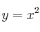 y = x^2