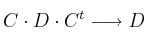 C \cdot D \cdot C^t \longrightarrow D