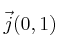 \vec{j}(0,1)