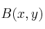 B(x,y)