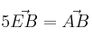 5 \codt \vec{EB} = \vec{AB} 5 \codt \vec{EB} = \vec{AB}