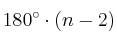 180^\circ \cdot (n-2)