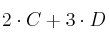 2 \cdot C+3 \cdot D  