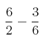  \: \frac{6}{2} - \frac{3}{6}