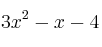 3x^2-x-4