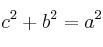 c^2+b^2=a^2 c^2+b^2=a^2