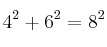 4^2+6^2=8^2