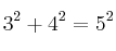 3^2+4^2=5^2