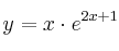 y = x \cdot e^{2x+1}