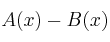 A(x)-B(x)