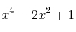 x^4-2x^2+1