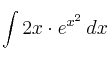 \int 2x \cdot e^{x^2} \: dx