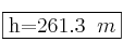 \fbox{h=261.3 \: m}