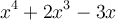 x^4+2x^3-3x