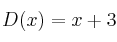 D(x)=x+3